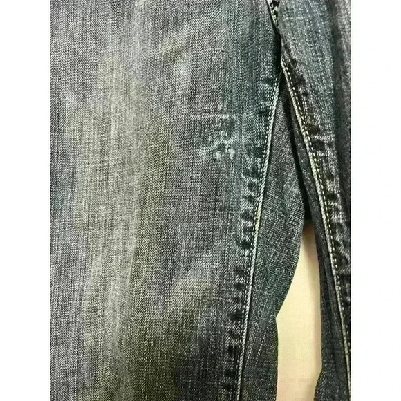 Tommy Hilfiger Boys Sz 10 Reg Adjustable Waistband Straight Leg Dark Denim A0012 - Picture 4 of 11